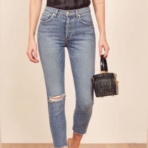Reformation Serena High-Rise Ankle Jeans, NEW
